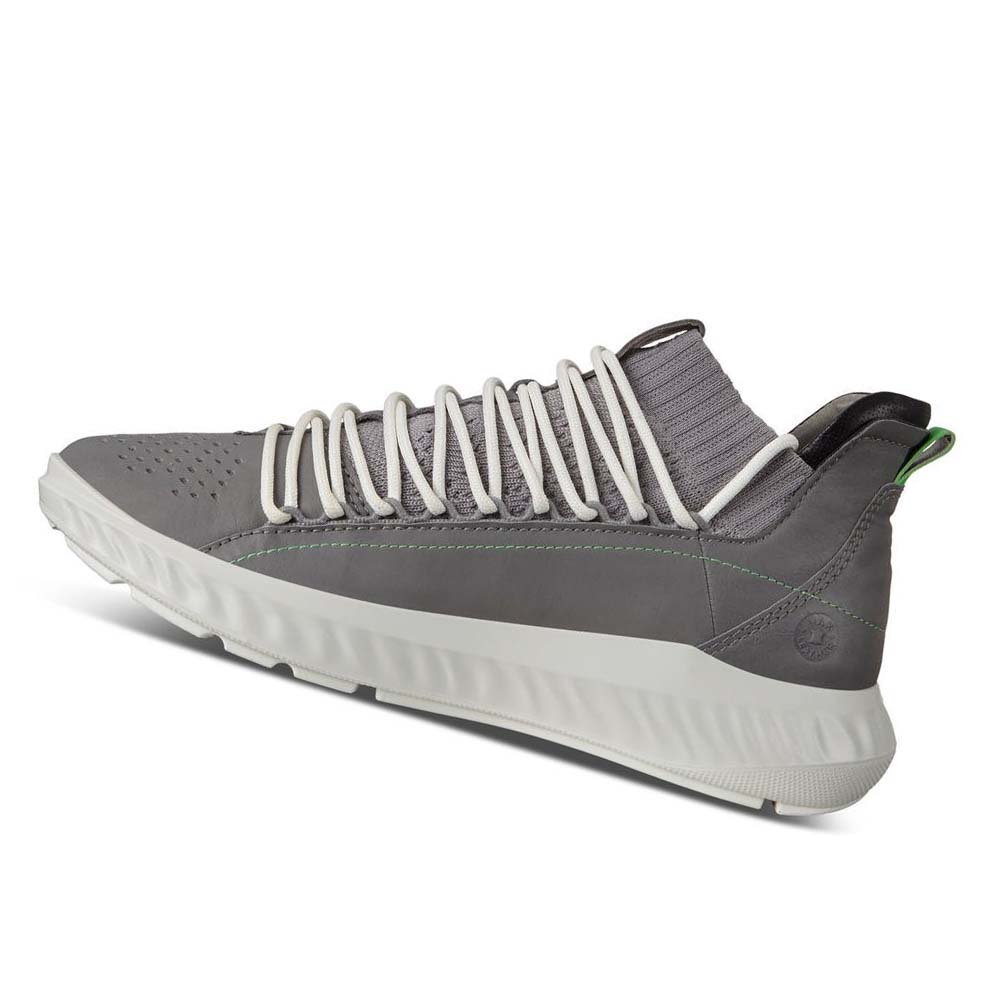 Men's Ecco St.1 Lite Sneakers Silver | Canada 650DFM